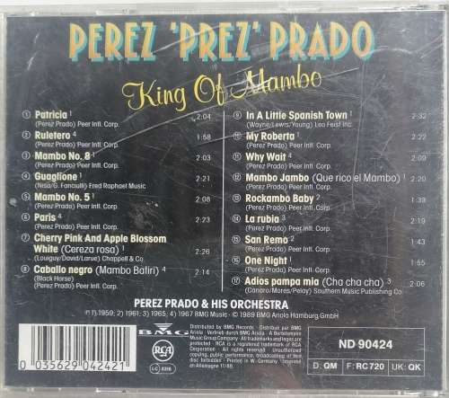 Perez `Prez` Prado King of mambo cd