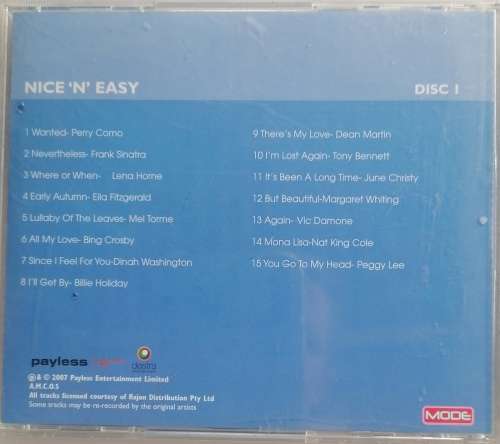 Nice `n` easy Disc 1 and 2 cd`s