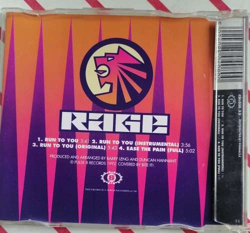 Rage Run to you cd