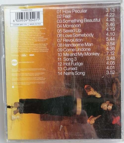 Robbie Williams Escapology cd