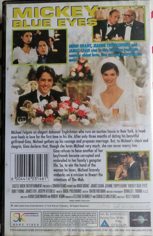 Mickey Blue Eyes VHS
