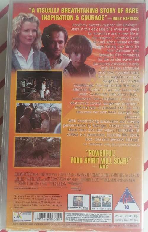 I dreamed of Africa VHS