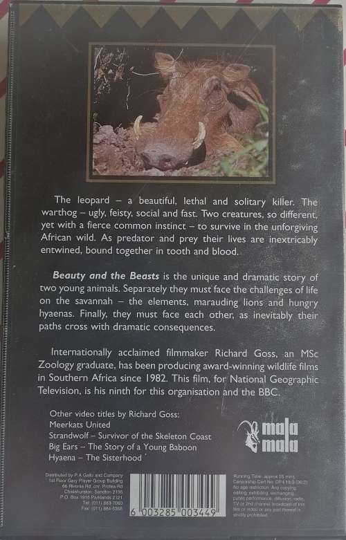 Beauty and The beasts - A leopard`s story VHS