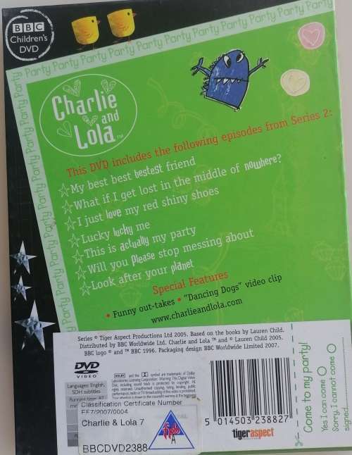 Charlie and Lola Seven dvd