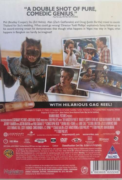 The hangover part II dvd