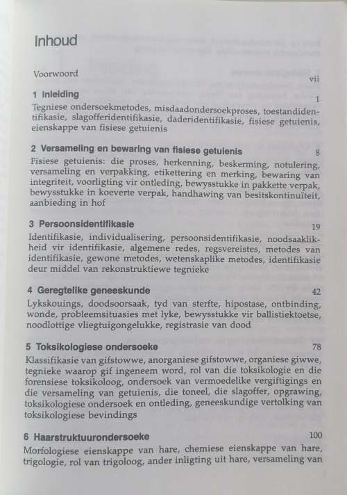 Fisiese getuienis in misdaadondersoek deur CW Marais