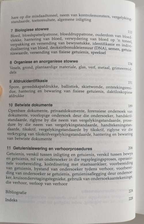 Fisiese getuienis in misdaadondersoek deur CW Marais