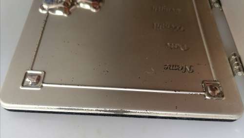Silver 2 part baby photo frame