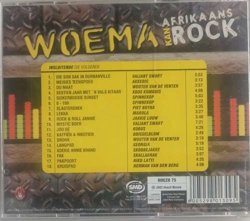 Woema Afrikaans kan rock cd