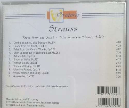 Strauss Roses from the South cd