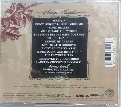 Carrie Underwood Some hearts cd