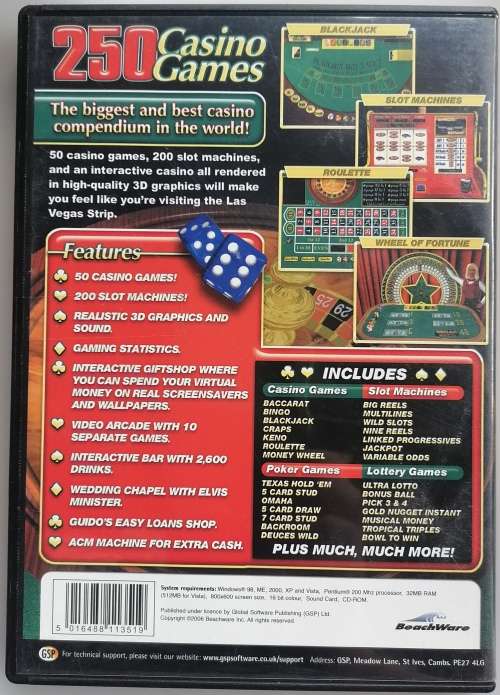 250 Casino games pc