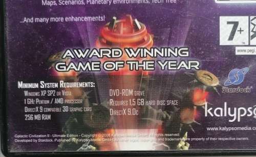 Galactic Civilizations Ultimate edition pc