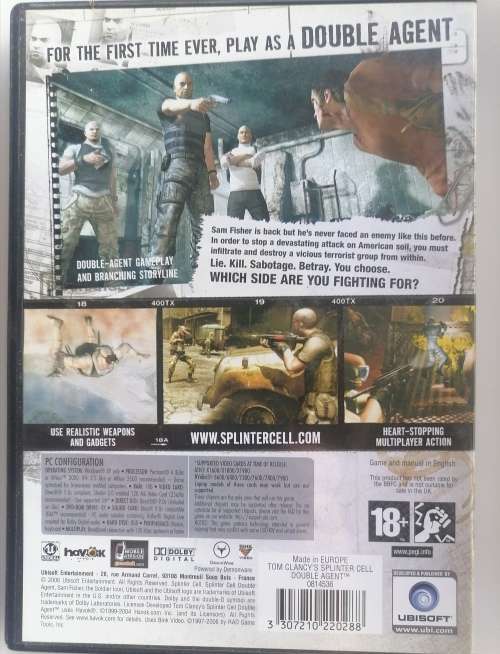 Tom Clancy`s Splinter Cell Double Agent PC