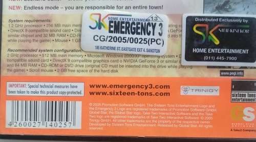 Emergency 3 PC