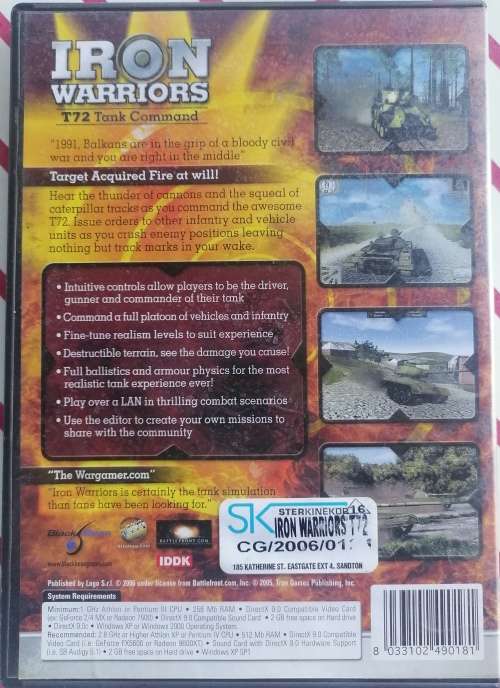 Iron Warriors - T72 tank command PC