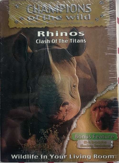 Champions of the wild: Rhinos Clash of the Titans dvd *sealed*
