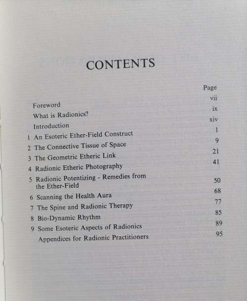 Radionics: Interface with the ether-fields by David Tansley