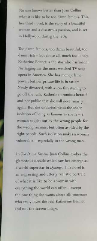 Too damn famous by Joan Collins