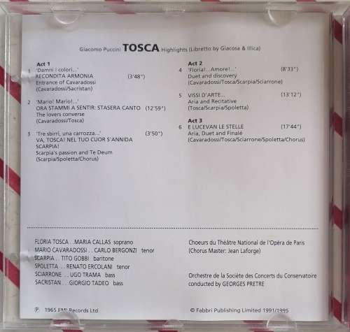 Discovering opera: Tosca cd