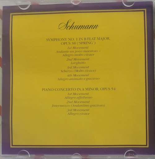 Schumann symphony no 1 cd