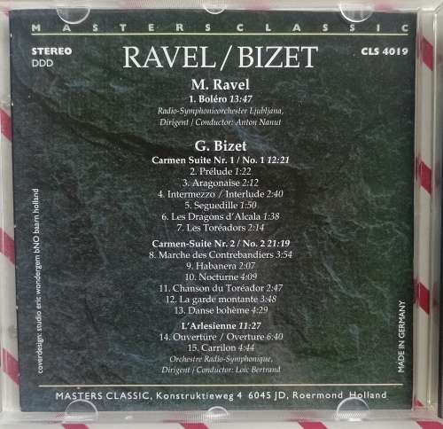 Ravel/Bizet cd