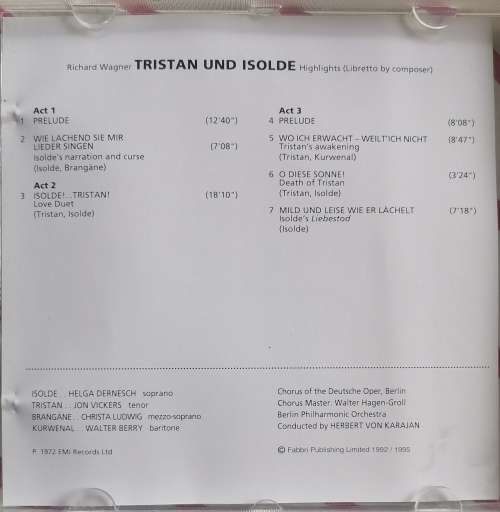 Discovering opera: Tristan und Isolde cd