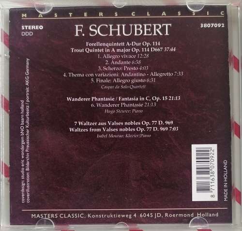 Masters classic: Schubert cd
