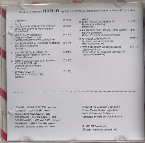 Discovering opera: Fidelio cd