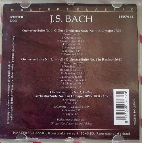 Masters classic: Bach cd