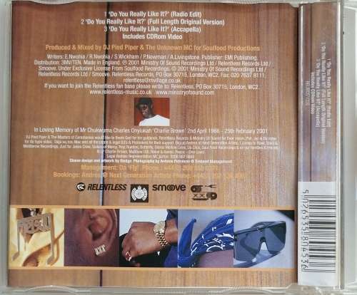 DJ Pied Piper and The Masters of Ceremonies - Do you really like it cd