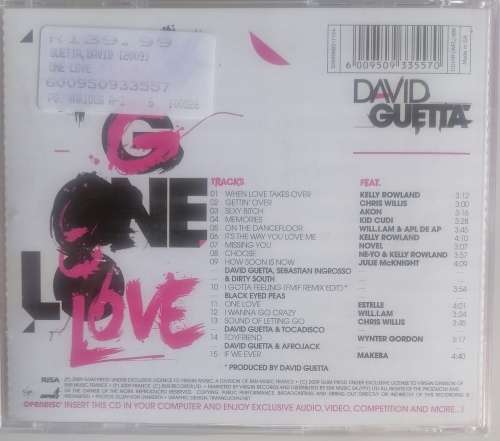 David Guetta - One love cd