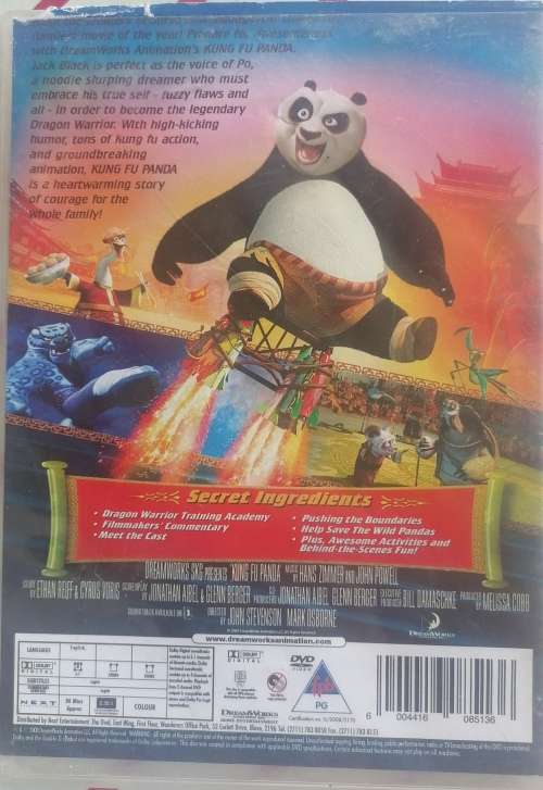 Kung Fu Panda dvd