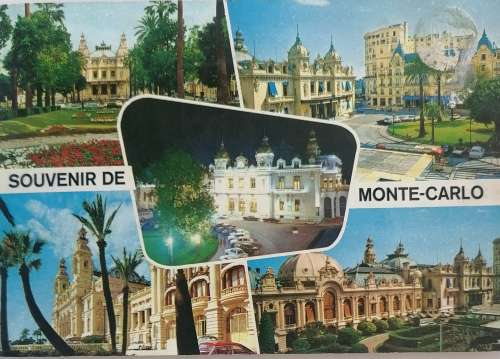 Vintage postcard: Souvenir de Monte-Carlo