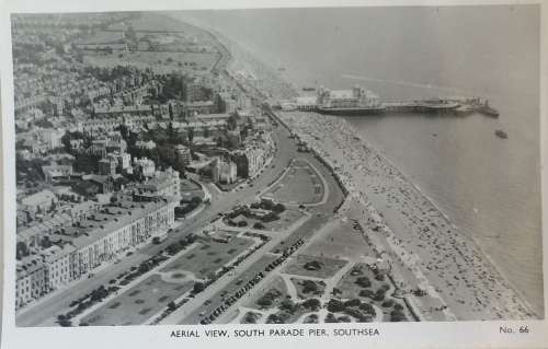 Vintage postcard: Aerial view, Southsea