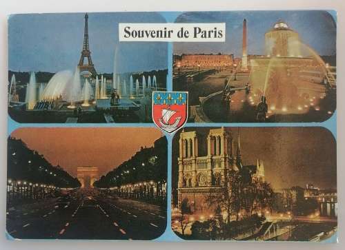 Vintage postcard: Souvenir de Paris