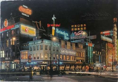 Vintage postcard:  Amsterdam