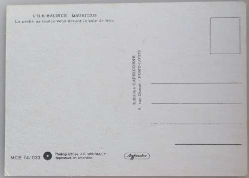 Vintage postcard: Mauritius