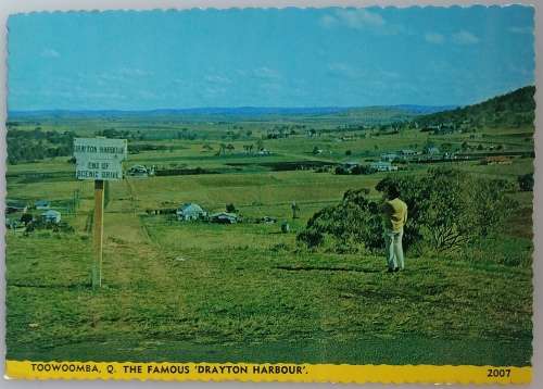Vintage postcard: Toowoomba, the famous Drayton Harbour