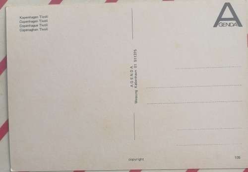 Vintage postcard: Koperhagen Tivoli