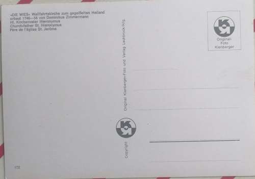 Vintage postcard: Die Wies