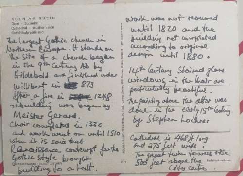 Vintage postcard: Cathedral