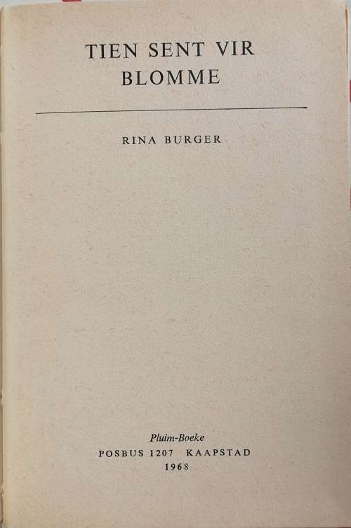 Tien sent vir blomme deur Rina Burger
