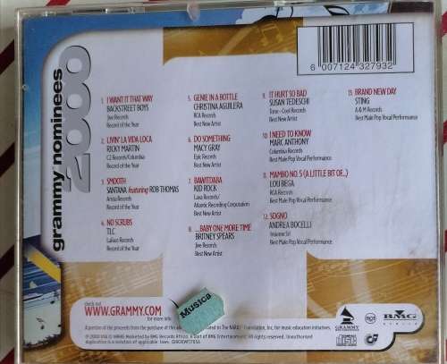Grammy nominees 2000 cd
