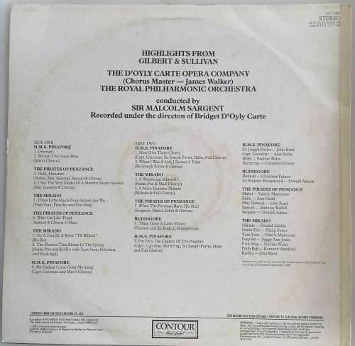 Highlights from Gilbert and Sullivan LP