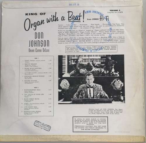King of organ with a beat from stereo hi-fi LP
