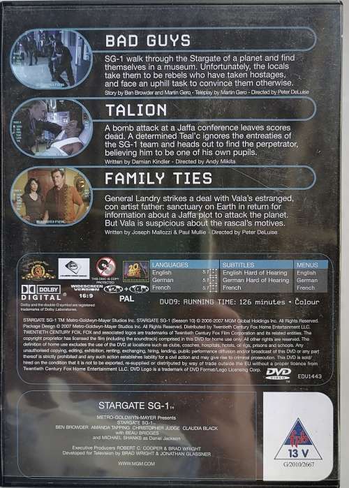 Stargate no 69 dvd