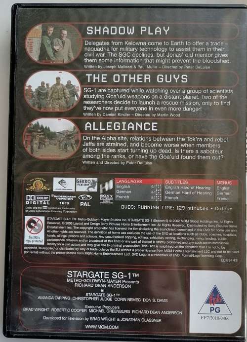 Stargate no 39 dvd