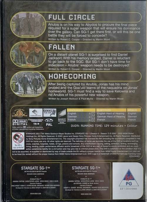 Stargate no 44 dvd