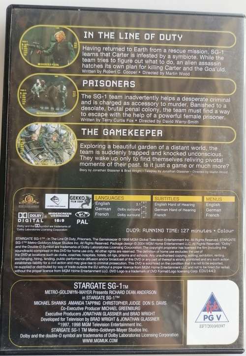 Stargate no 8 dvd